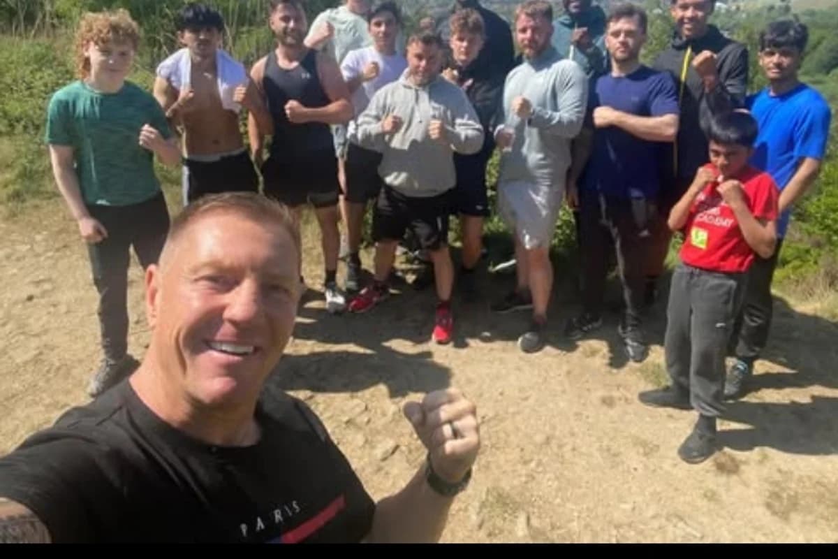Boxing training session at Warriors Boxing Academy Oldham